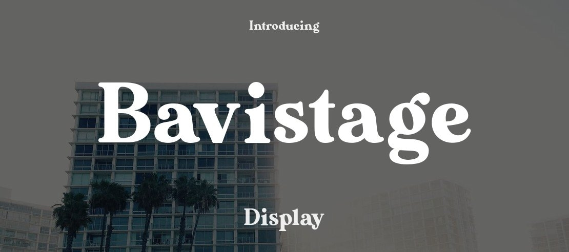 Bavistage Font