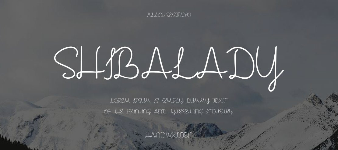 Shibalady Font