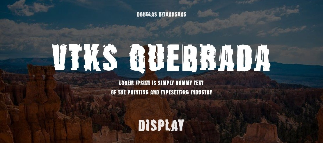 VTKS QUEBRADA Font