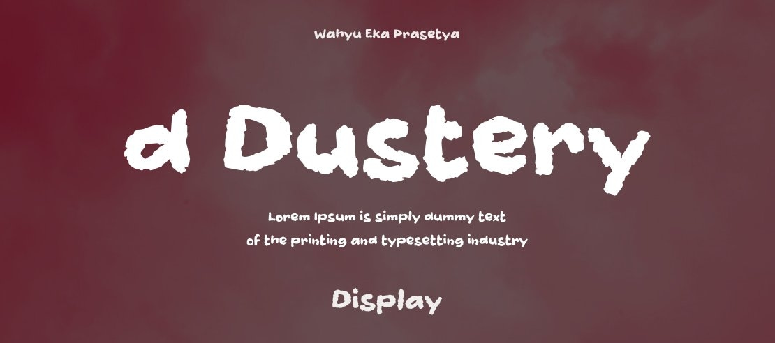 d Dustery Font