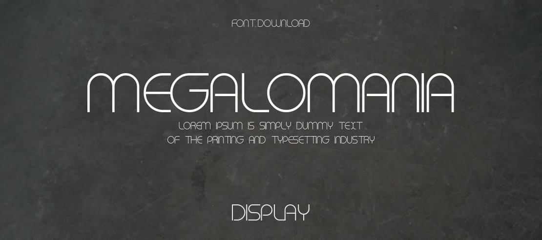 Megalomania Font Family