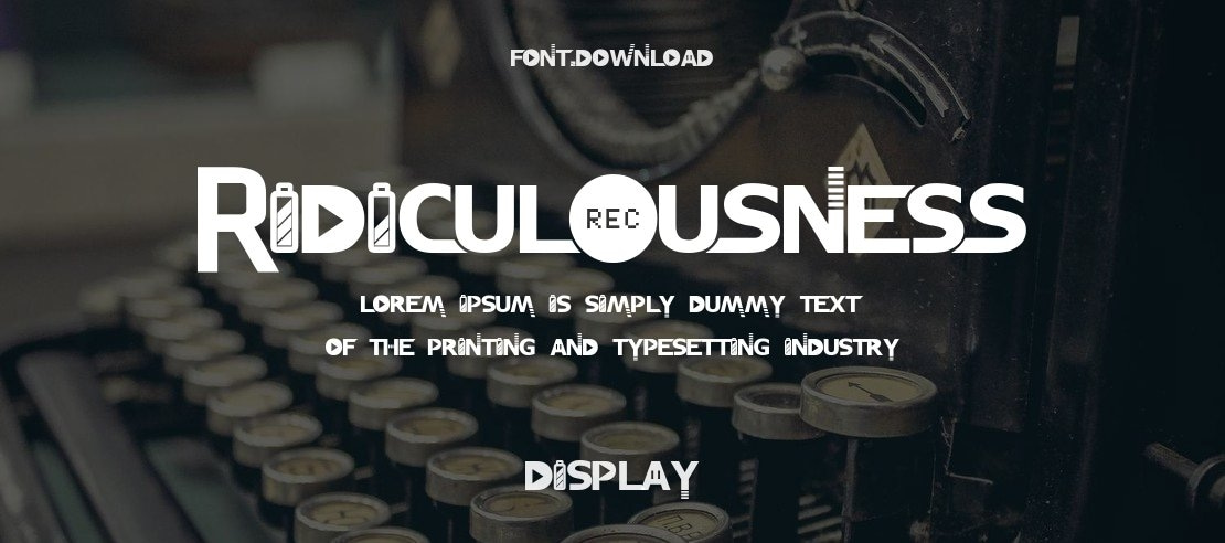 RidIculOuSnesS Font