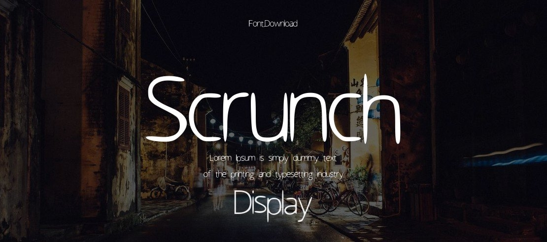 Scrunch Font