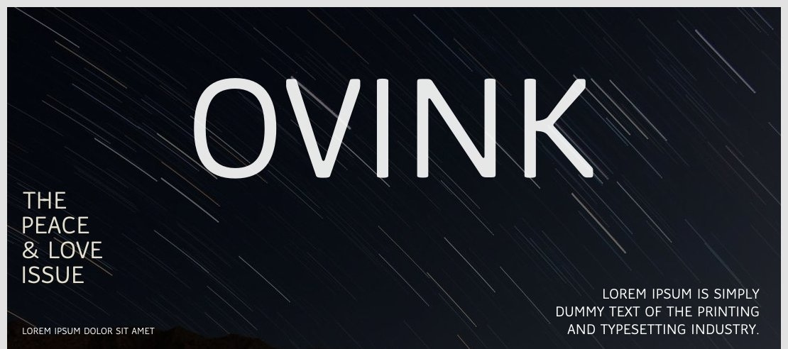 Ovink Font Family