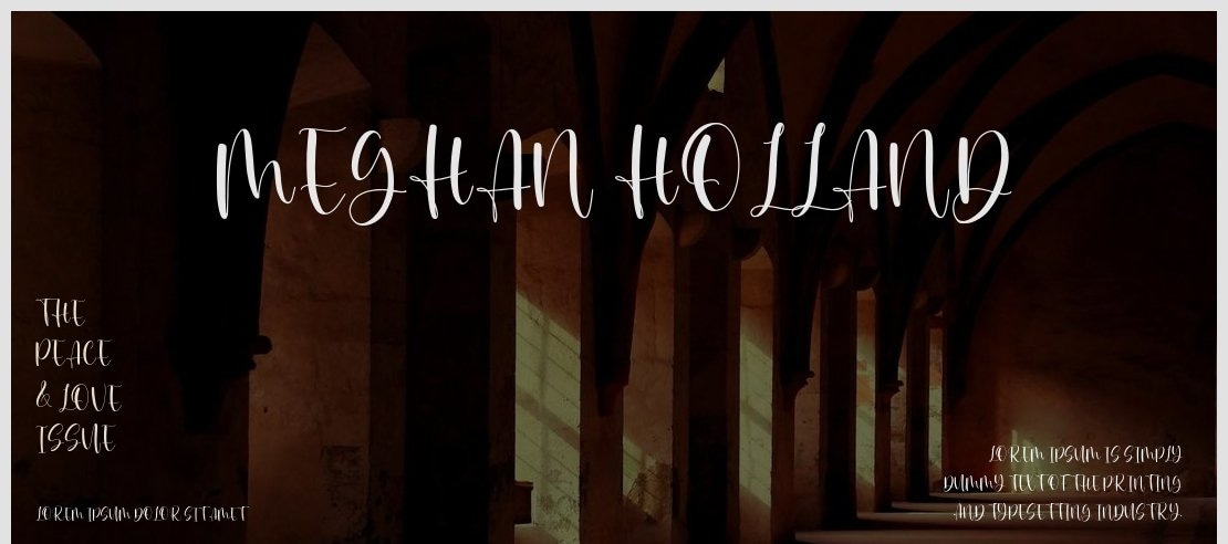 meghan holland Font