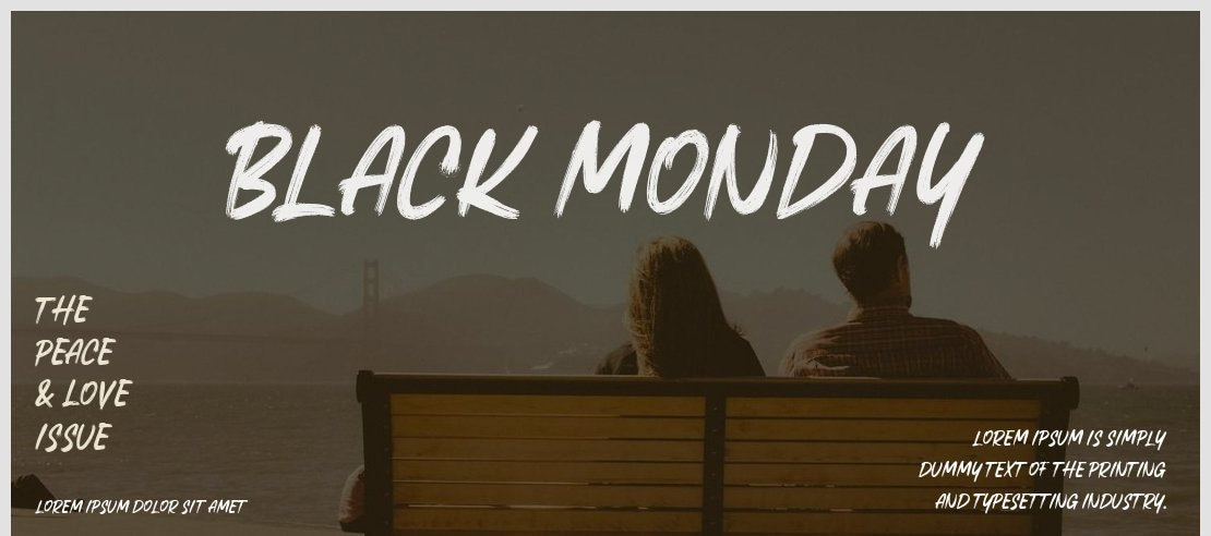 BLACK MONDAY Font