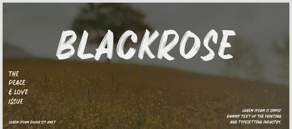 BlackrosE Font