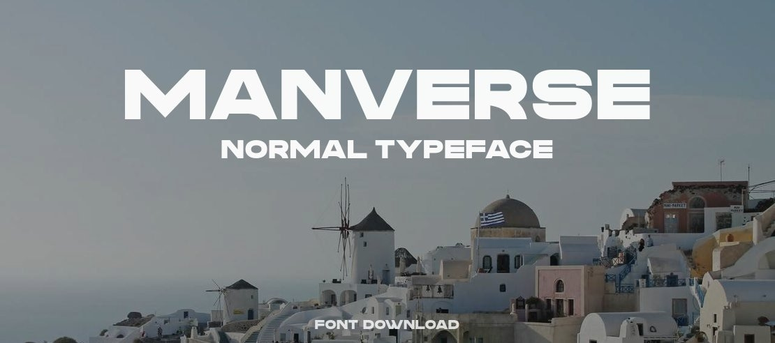 Manverse Normal Font