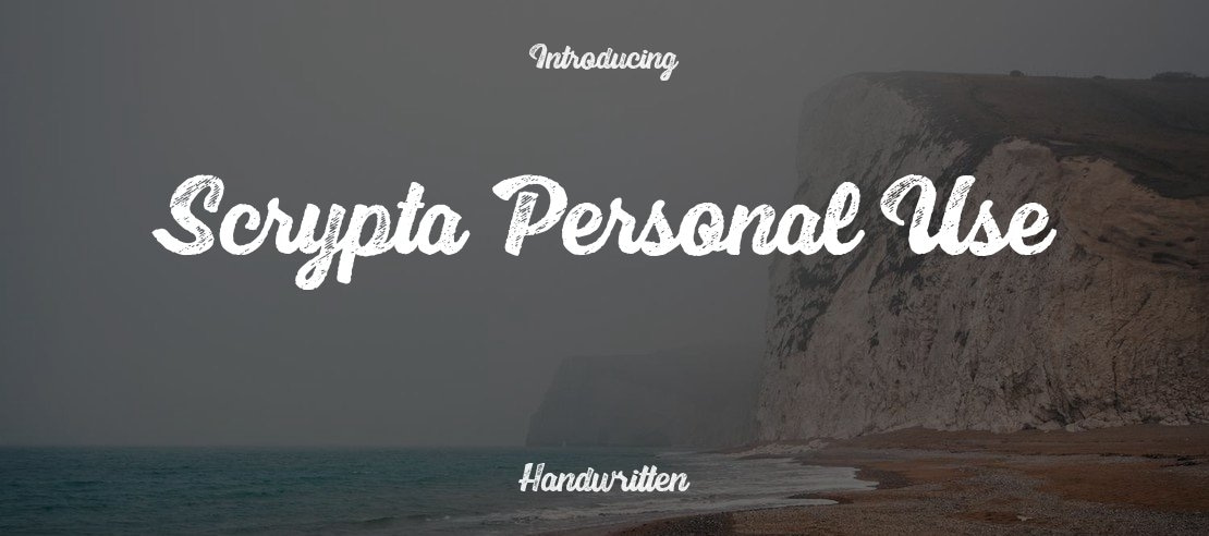 Scrypta Personal Use Font