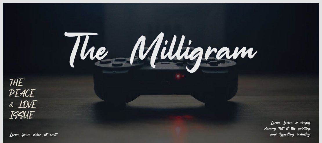 The Milligram Font