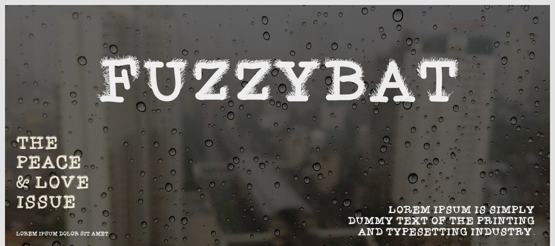 FuzzyBat Font