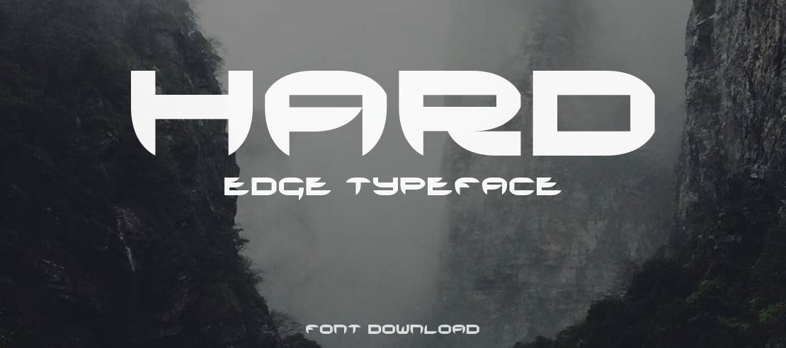 HARD EDGE Font