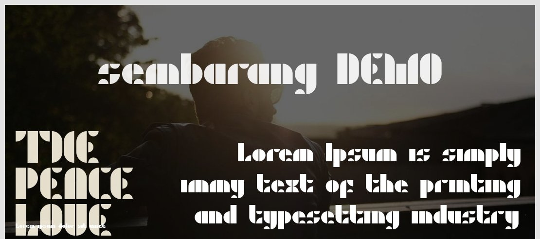 sembarang DEMO Font