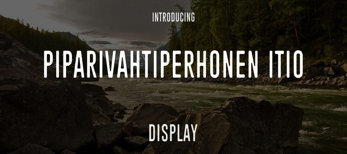 Piparivahtiperhonen Itio Font Family