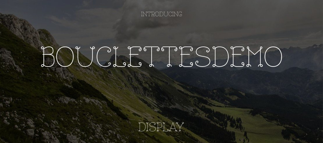 BouclettesDemo Font