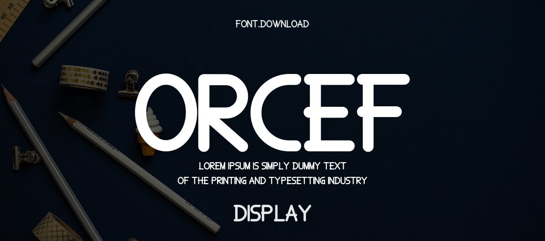 Orcef Font