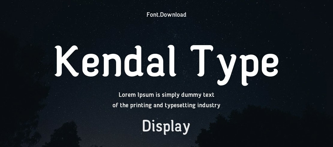 Kendal Type Font
