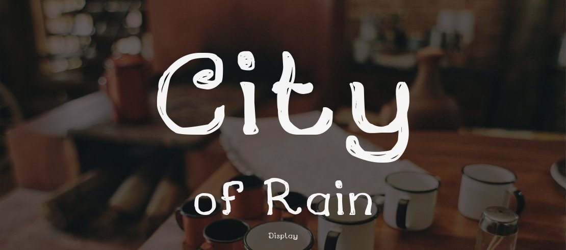 City of Rain Font