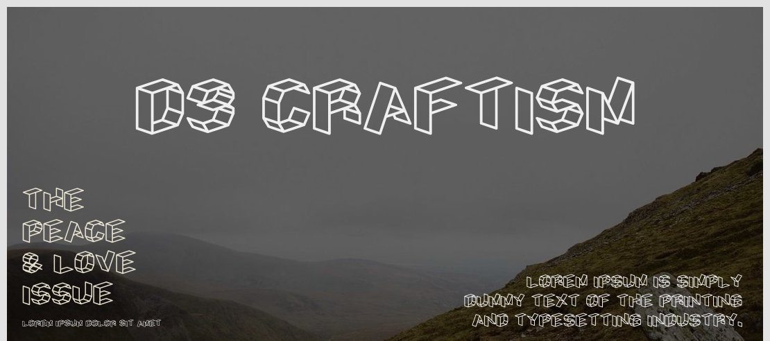 D3 Craftism Font