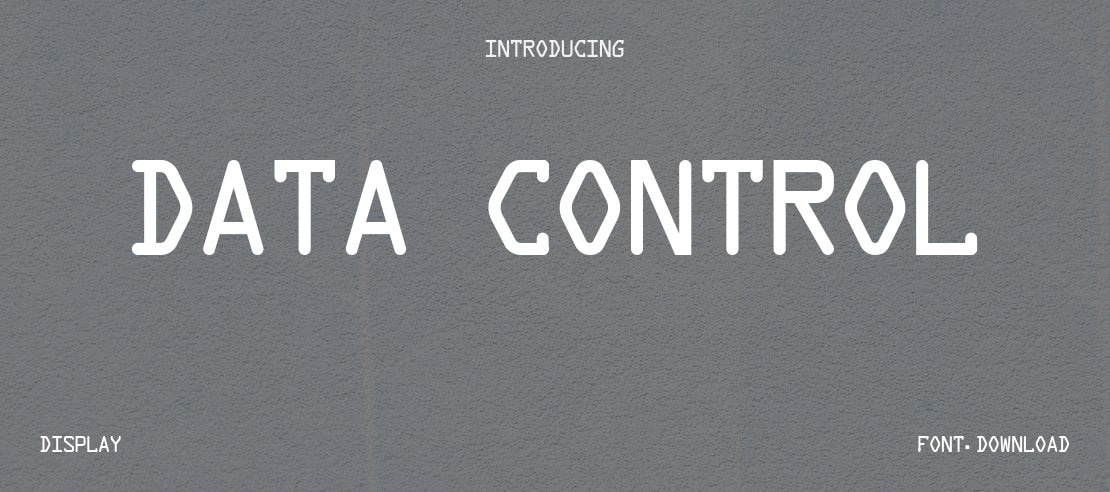 Data Control Font Family
