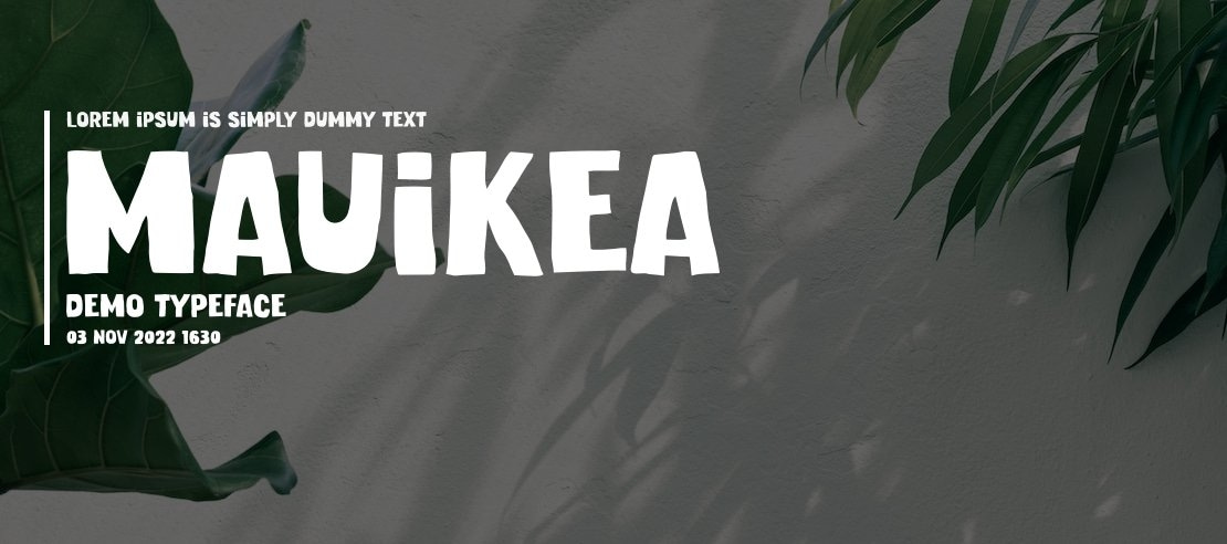 MAUIKEA Demo Font