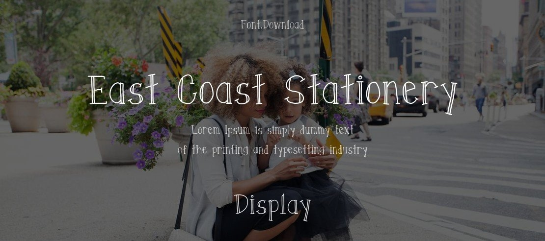 East Coast Stationery Font