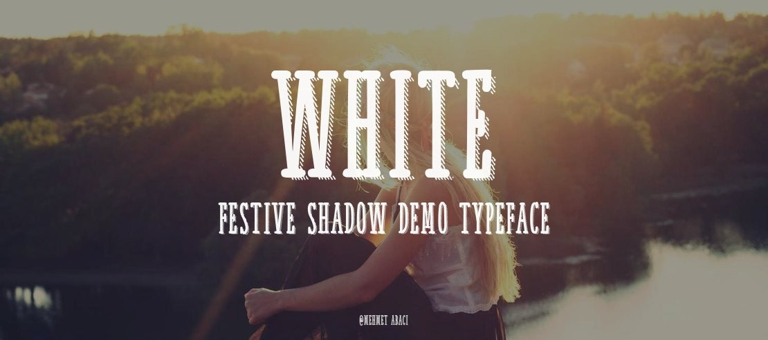 White Festive Shadow Demo Font Family