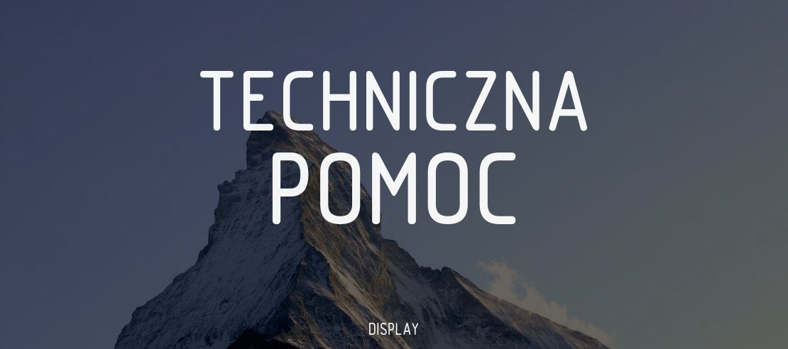 Techniczna Pomoc Font Family