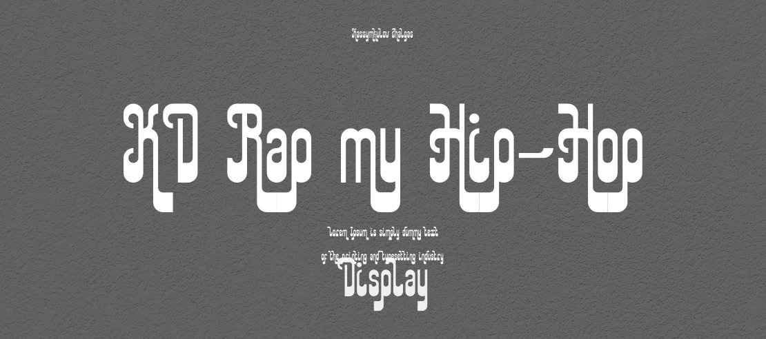 KD Rap my Hip-Hop Font