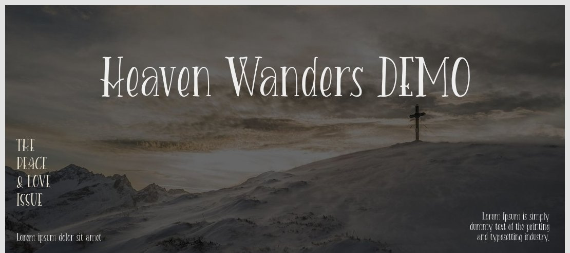 Heaven Wanders DEMO Font