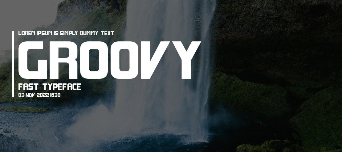 Groovy Fast Font