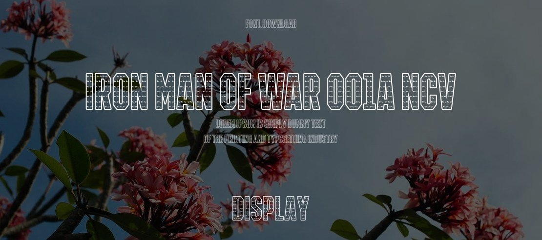 IRON MAN OF WAR 001A NCV Font Family