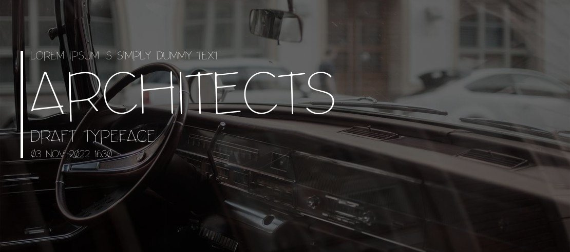 Architects Draft Font Family