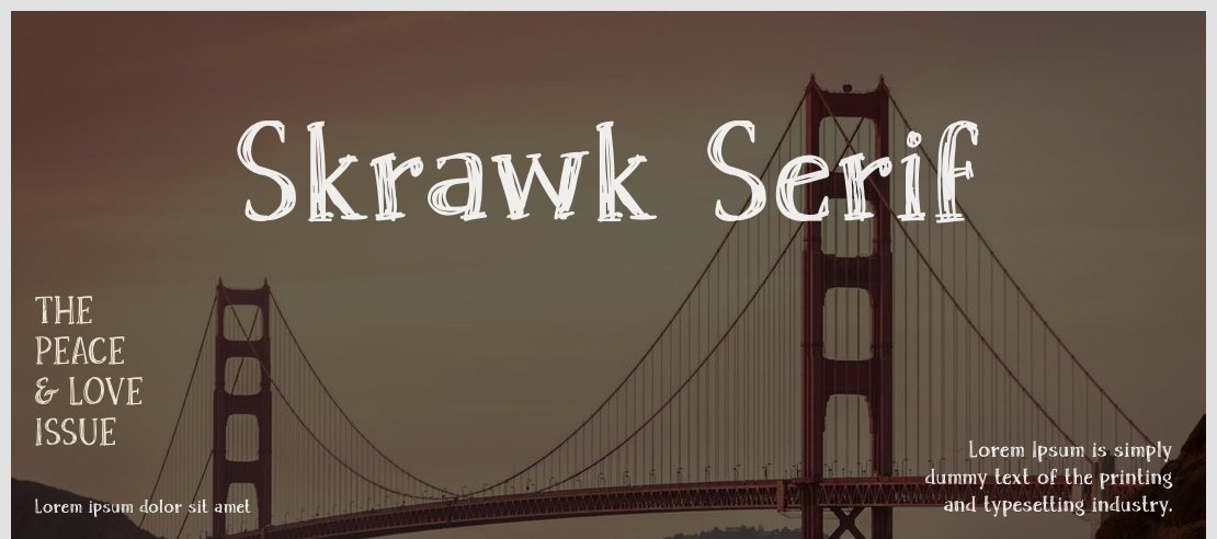 Skrawk Serif Font