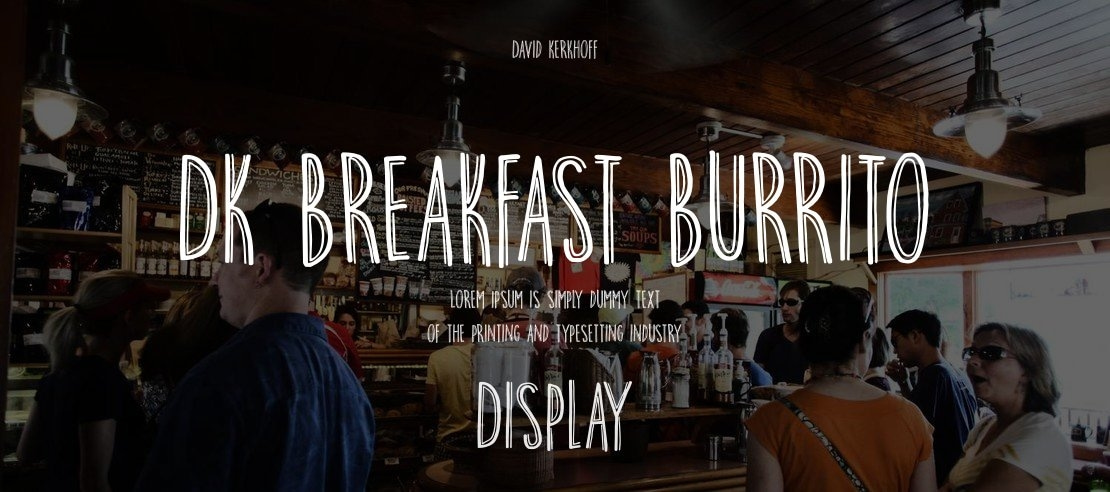 DK Breakfast Burrito Font