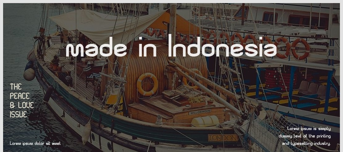 made in Indonesia Font
