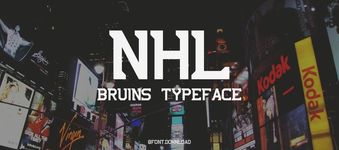 NHL Bruins Font