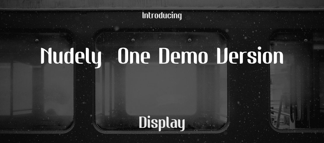 Nudely  One Demo Version Font