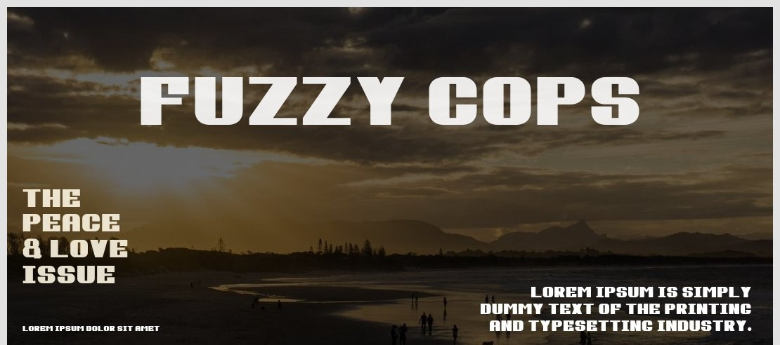 Fuzzy Cops Font