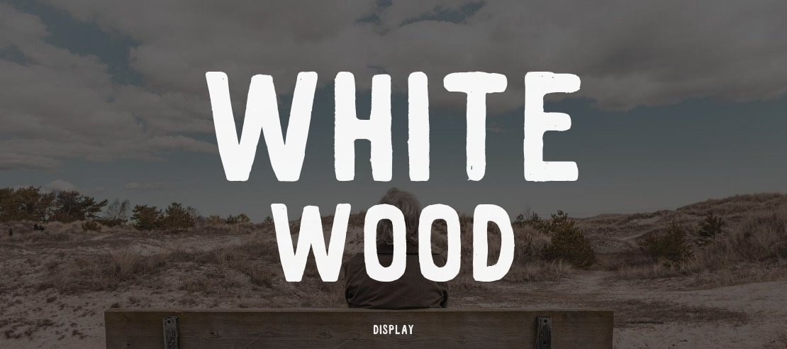 White Wood Font