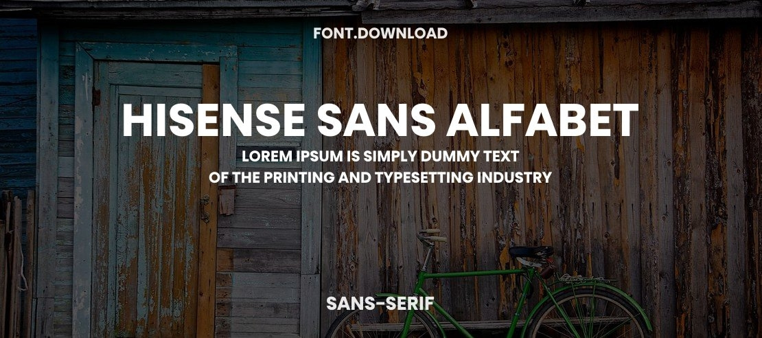 Hisense Sans Alfabet Font Family