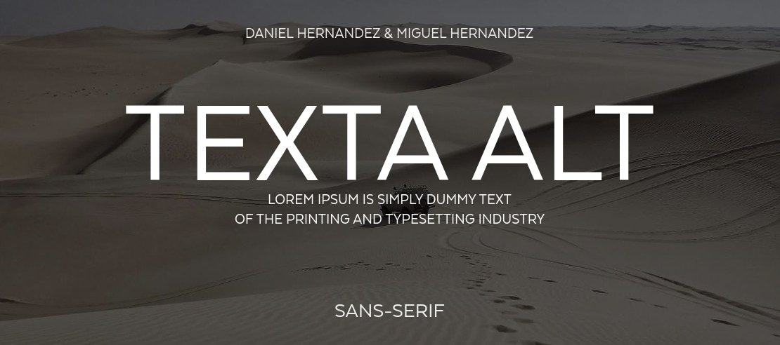 Texta Alt Font Family