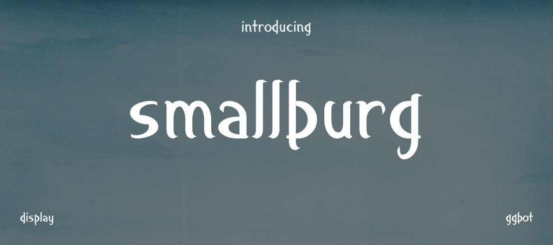 smallburg Font Family