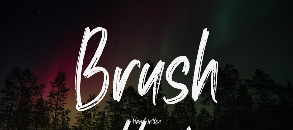 Brush effect Font