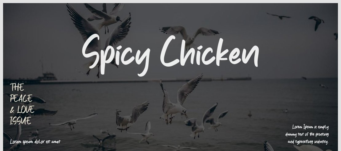 Spicy Chicken Font