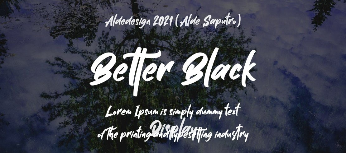 Better Black Font Family