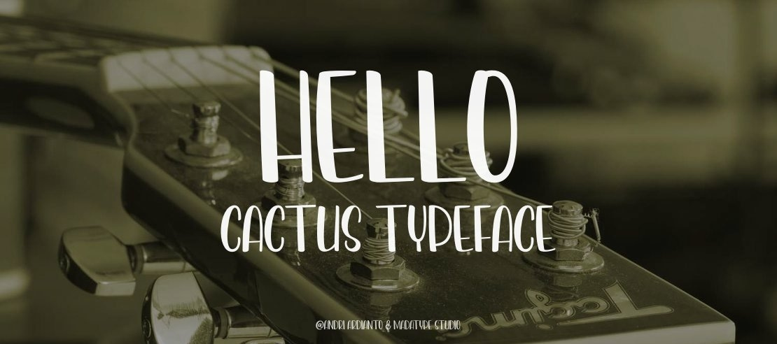 Hello Cactus Font