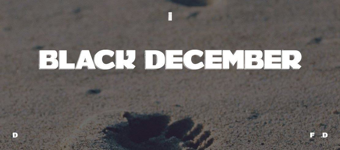 BLACK DECEMBER Font