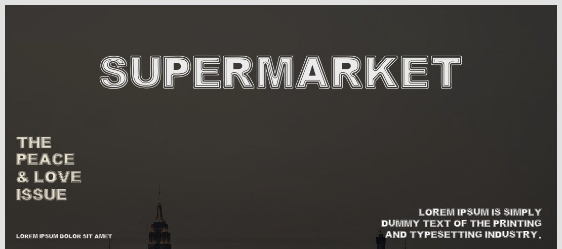 SUPERMARKET Font