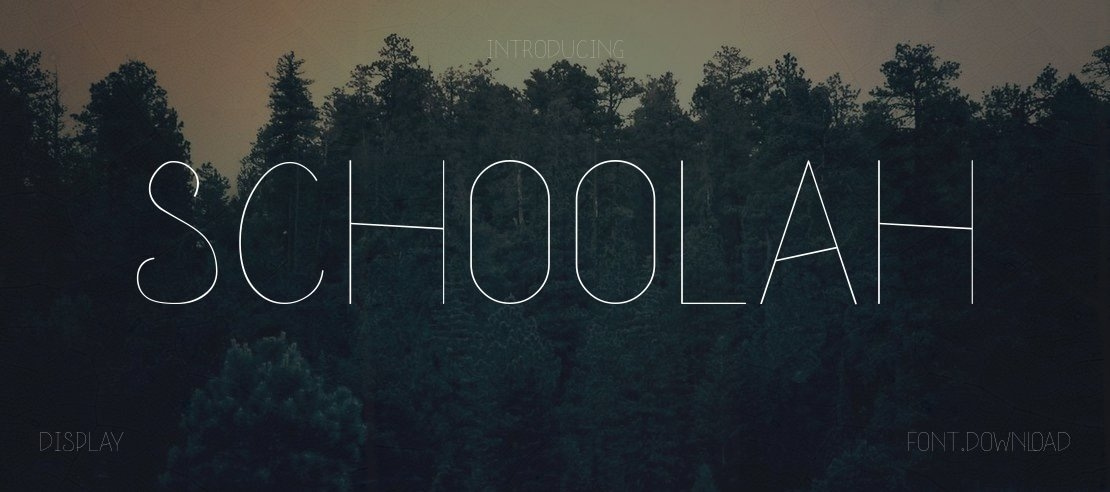 schoolah Font